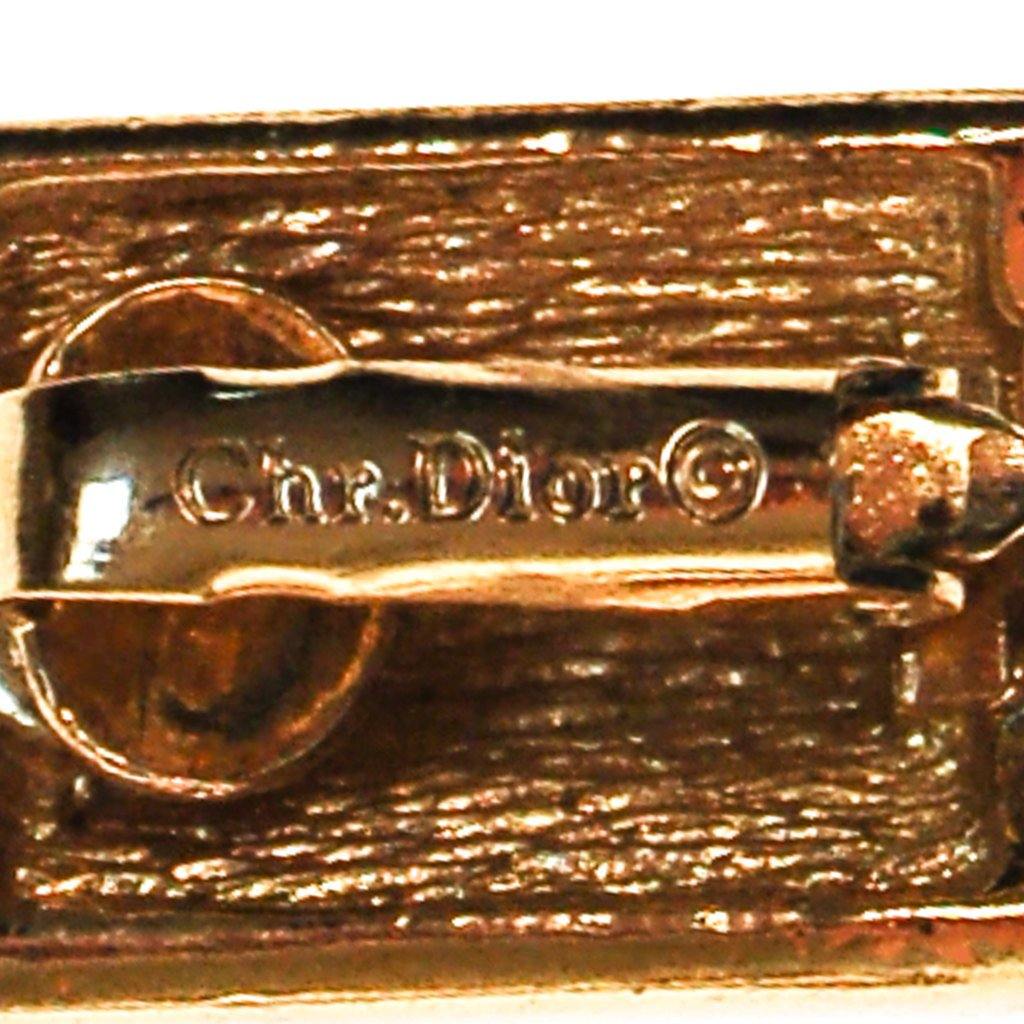 Christian Dior Rhinestone Earrings by Christian Dior - Vintage Meet Modern Vintage Jewelry - Chicago, Illinois - #oldhollywoodglamour #vintagemeetmodern #designervintage #jewelrybox #antiquejewelry #vintagejewelry