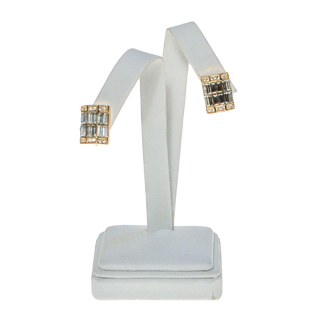 Christian Dior Rhinestone Earrings by Christian Dior - Vintage Meet Modern Vintage Jewelry - Chicago, Illinois - #oldhollywoodglamour #vintagemeetmodern #designervintage #jewelrybox #antiquejewelry #vintagejewelry