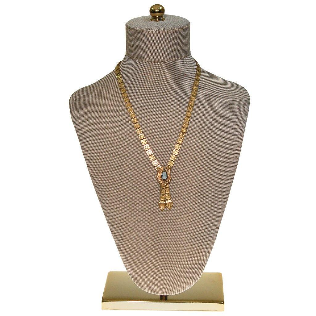 Victorian Book Chain Cameo Necklace by Victorian - Vintage Meet Modern Vintage Jewelry - Chicago, Illinois - #oldhollywoodglamour #vintagemeetmodern #designervintage #jewelrybox #antiquejewelry #vintagejewelry