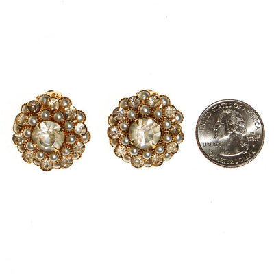 Pearl and Crystal Earrings by Judy Lee by Judy Lee - Vintage Meet Modern Vintage Jewelry - Chicago, Illinois - #oldhollywoodglamour #vintagemeetmodern #designervintage #jewelrybox #antiquejewelry #vintagejewelry