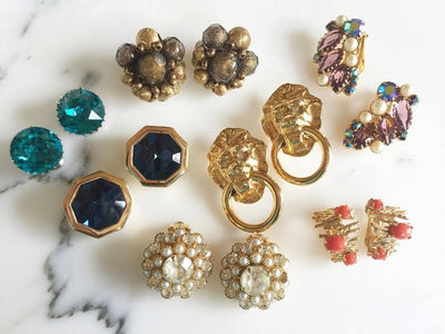 Pearl and Crystal Earrings by Judy Lee by Judy Lee - Vintage Meet Modern Vintage Jewelry - Chicago, Illinois - #oldhollywoodglamour #vintagemeetmodern #designervintage #jewelrybox #antiquejewelry #vintagejewelry