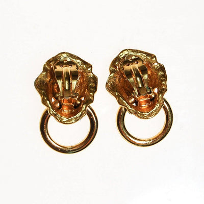 Kenneth Jay Lane Lions Head Doorknocker Earrings by Kenneth Jay Lane - Vintage Meet Modern Vintage Jewelry - Chicago, Illinois - #oldhollywoodglamour #vintagemeetmodern #designervintage #jewelrybox #antiquejewelry #vintagejewelry