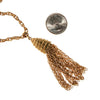 Monet Gold Tassel Necklace by Monet - Vintage Meet Modern Vintage Jewelry - Chicago, Illinois - #oldhollywoodglamour #vintagemeetmodern #designervintage #jewelrybox #antiquejewelry #vintagejewelry