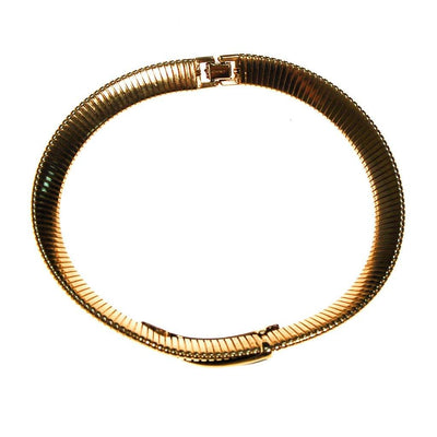 Gold and Black Collar Necklace by Monet by Monet - Vintage Meet Modern Vintage Jewelry - Chicago, Illinois - #oldhollywoodglamour #vintagemeetmodern #designervintage #jewelrybox #antiquejewelry #vintagejewelry
