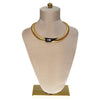 Gold and Black Collar Necklace by Monet by Monet - Vintage Meet Modern Vintage Jewelry - Chicago, Illinois - #oldhollywoodglamour #vintagemeetmodern #designervintage #jewelrybox #antiquejewelry #vintagejewelry