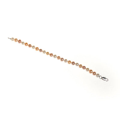 Pink, Peach, White, Freshwater Cultured Pearl Bracelet by Pearls - Vintage Meet Modern Vintage Jewelry - Chicago, Illinois - #oldhollywoodglamour #vintagemeetmodern #designervintage #jewelrybox #antiquejewelry #vintagejewelry