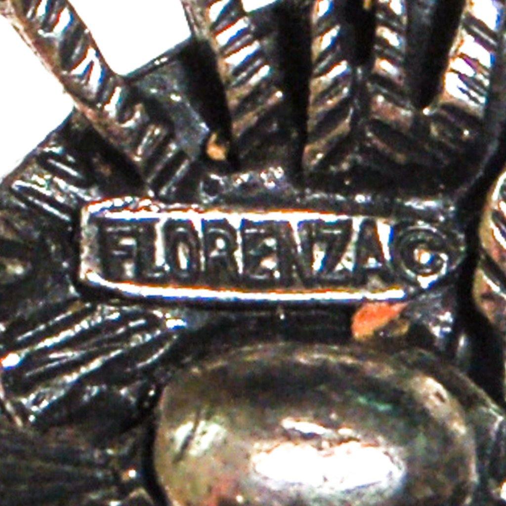 Florenza Blue Rhinestone and Faux Pearl Statement Earrings by Florenza - Vintage Meet Modern Vintage Jewelry - Chicago, Illinois - #oldhollywoodglamour #vintagemeetmodern #designervintage #jewelrybox #antiquejewelry #vintagejewelry