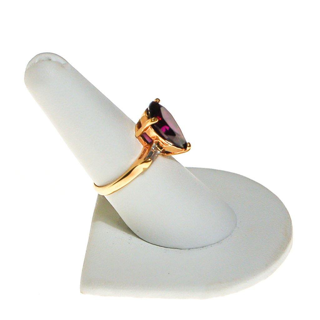 Amethyst CZ Statement Ring by 1980s - Vintage Meet Modern Vintage Jewelry - Chicago, Illinois - #oldhollywoodglamour #vintagemeetmodern #designervintage #jewelrybox #antiquejewelry #vintagejewelry