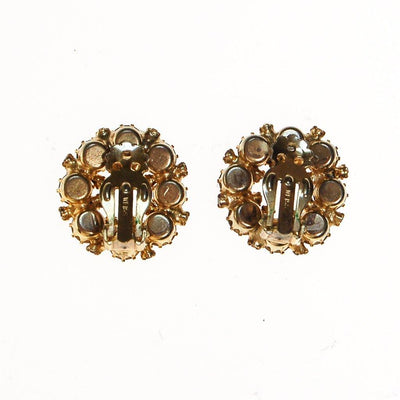 Amber and Smokey Topaz Rhinestone Earrings by Weiss by Weiss - Vintage Meet Modern Vintage Jewelry - Chicago, Illinois - #oldhollywoodglamour #vintagemeetmodern #designervintage #jewelrybox #antiquejewelry #vintagejewelry