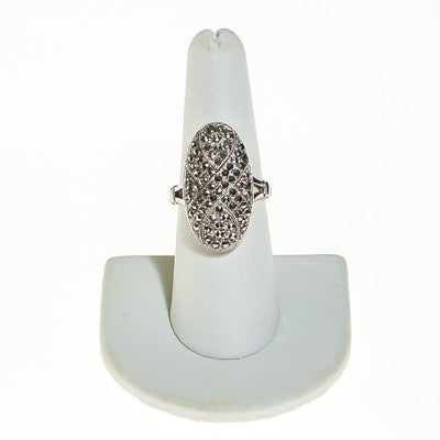 Vintage Art Deco Sterling Silver Marcasite Ring by Theda by Theda - Vintage Meet Modern Vintage Jewelry - Chicago, Illinois - #oldhollywoodglamour #vintagemeetmodern #designervintage #jewelrybox #antiquejewelry #vintagejewelry
