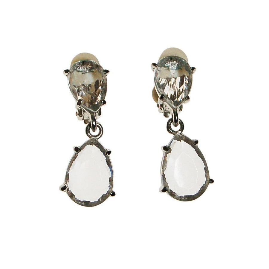 Dangling Cut Crystal Earrings by Unsigned Beauties - Vintage Meet Modern Vintage Jewelry - Chicago, Illinois - #oldhollywoodglamour #vintagemeetmodern #designervintage #jewelrybox #antiquejewelry #vintagejewelry