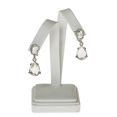 Dangling Cut Crystal Earrings by Unsigned Beauties - Vintage Meet Modern Vintage Jewelry - Chicago, Illinois - #oldhollywoodglamour #vintagemeetmodern #designervintage #jewelrybox #antiquejewelry #vintagejewelry