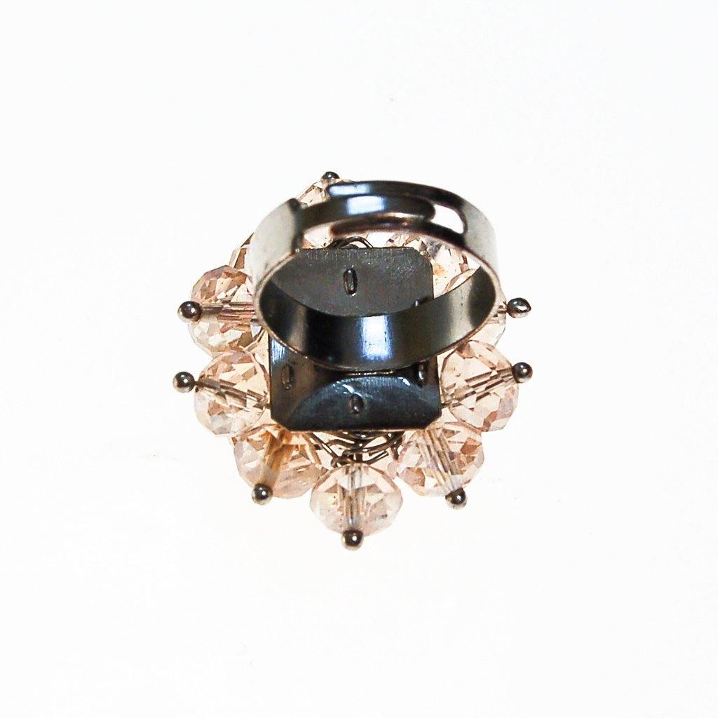 Pink Crystal Statement Ring by Unsigned Beauty - Vintage Meet Modern Vintage Jewelry - Chicago, Illinois - #oldhollywoodglamour #vintagemeetmodern #designervintage #jewelrybox #antiquejewelry #vintagejewelry