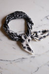 Black and White Leopard Silk Scarf by Echo by Echo - Vintage Meet Modern Vintage Jewelry - Chicago, Illinois - #oldhollywoodglamour #vintagemeetmodern #designervintage #jewelrybox #antiquejewelry #vintagejewelry
