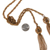 Monet Gold Tassel Lariat Necklace by Monet - Vintage Meet Modern Vintage Jewelry - Chicago, Illinois - #oldhollywoodglamour #vintagemeetmodern #designervintage #jewelrybox #antiquejewelry #vintagejewelry