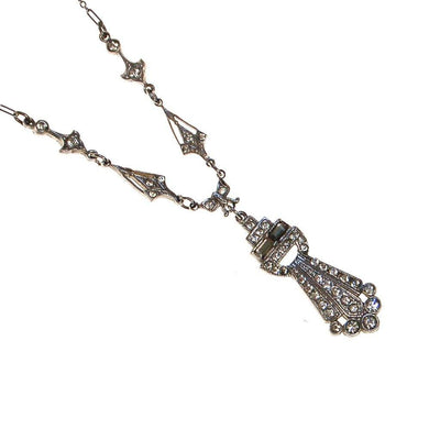 Edwardian Era Rhinestone Necklace by Unsigned Beauty - Vintage Meet Modern Vintage Jewelry - Chicago, Illinois - #oldhollywoodglamour #vintagemeetmodern #designervintage #jewelrybox #antiquejewelry #vintagejewelry