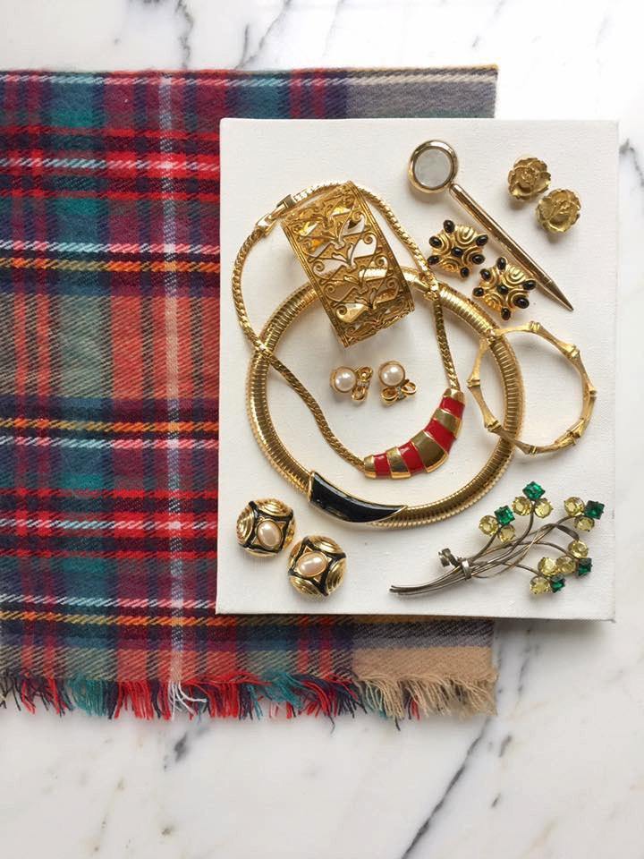 1930s Massive Sterling Silver Flower Brooch with Green and Yellow Rhinestones by Sterling Silver - Vintage Meet Modern Vintage Jewelry - Chicago, Illinois - #oldhollywoodglamour #vintagemeetmodern #designervintage #jewelrybox #antiquejewelry #vintagejewelry