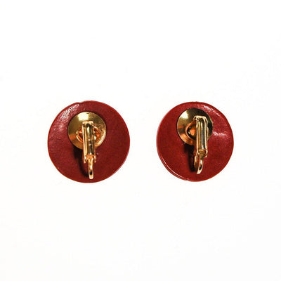 Red Cinnabar Earrings by Chinese Export - Vintage Meet Modern Vintage Jewelry - Chicago, Illinois - #oldhollywoodglamour #vintagemeetmodern #designervintage #jewelrybox #antiquejewelry #vintagejewelry