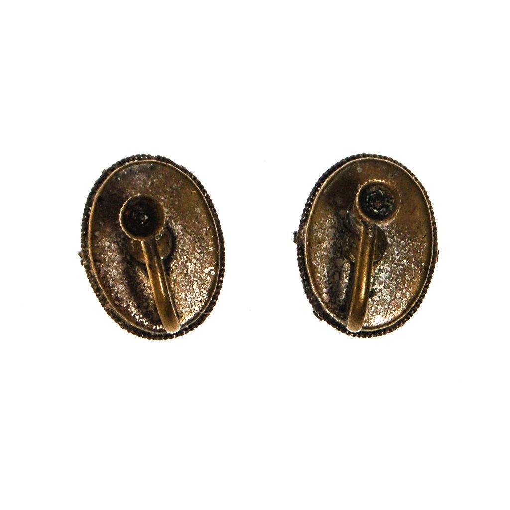 Coloful Mosaic Earrings Made in Italy by Made in Italy - Vintage Meet Modern Vintage Jewelry - Chicago, Illinois - #oldhollywoodglamour #vintagemeetmodern #designervintage #jewelrybox #antiquejewelry #vintagejewelry