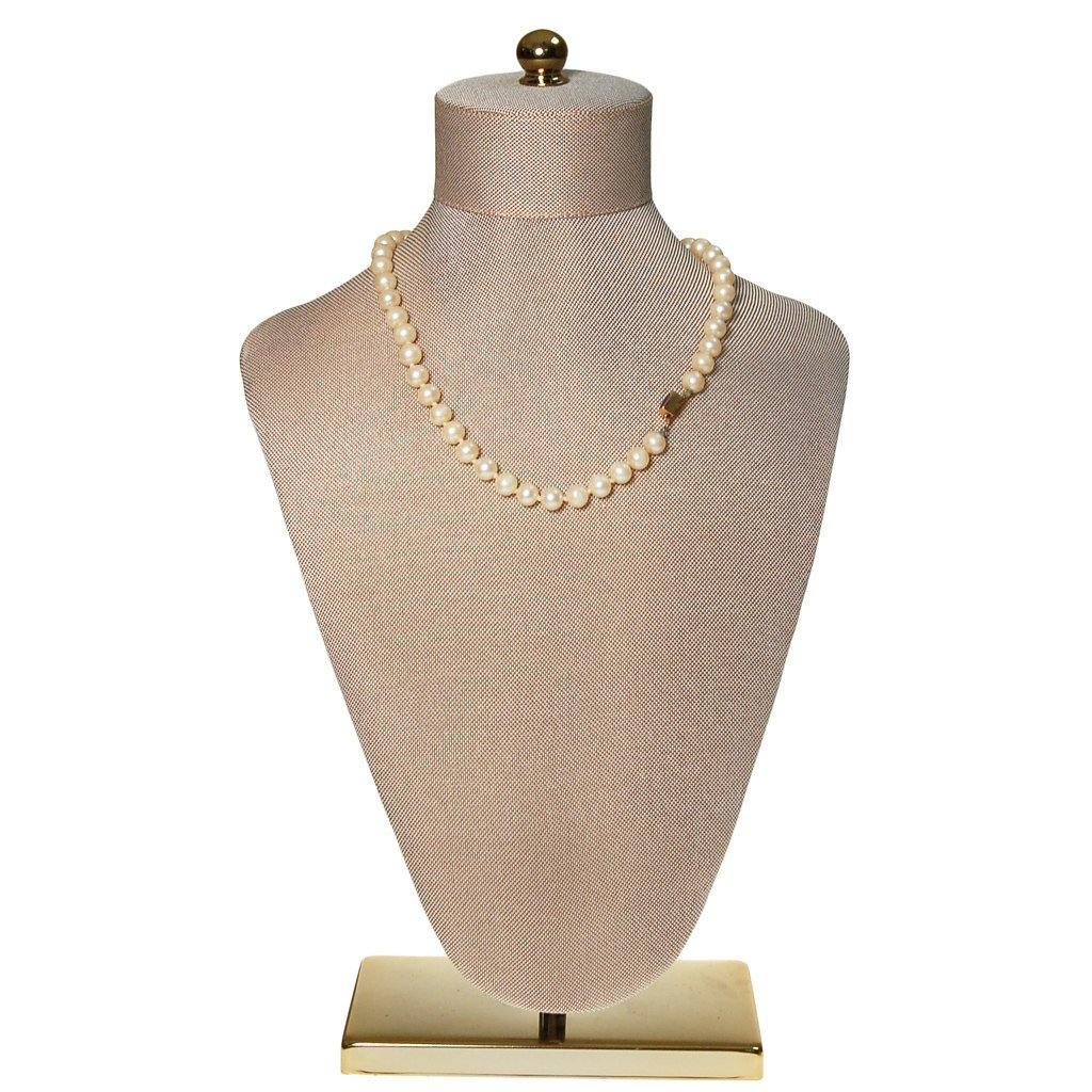 Strand of Pearls with Amethyst Crystal Clasp by Anne Klein by Anne Klein - Vintage Meet Modern Vintage Jewelry - Chicago, Illinois - #oldhollywoodglamour #vintagemeetmodern #designervintage #jewelrybox #antiquejewelry #vintagejewelry