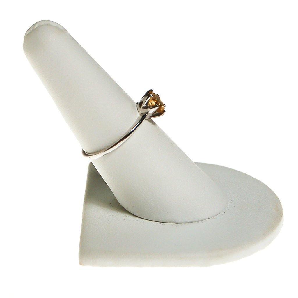 Citrine Solitaire Ring Set in Sterling Silver by Sterling Silver - Vintage Meet Modern Vintage Jewelry - Chicago, Illinois - #oldhollywoodglamour #vintagemeetmodern #designervintage #jewelrybox #antiquejewelry #vintagejewelry