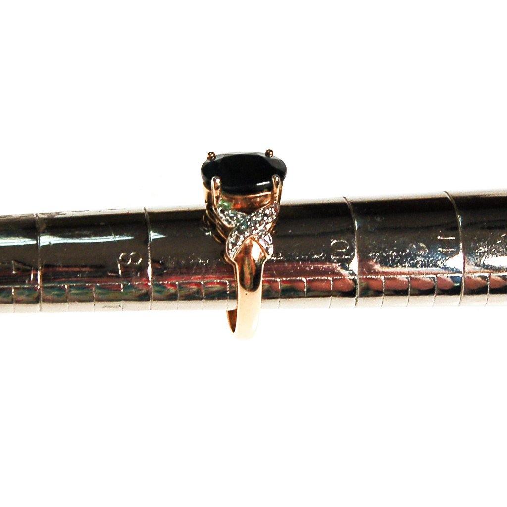 Oval Sapphire Solitaire Ring with Milgrain Band Detail by Sapphire - Vintage Meet Modern Vintage Jewelry - Chicago, Illinois - #oldhollywoodglamour #vintagemeetmodern #designervintage #jewelrybox #antiquejewelry #vintagejewelry