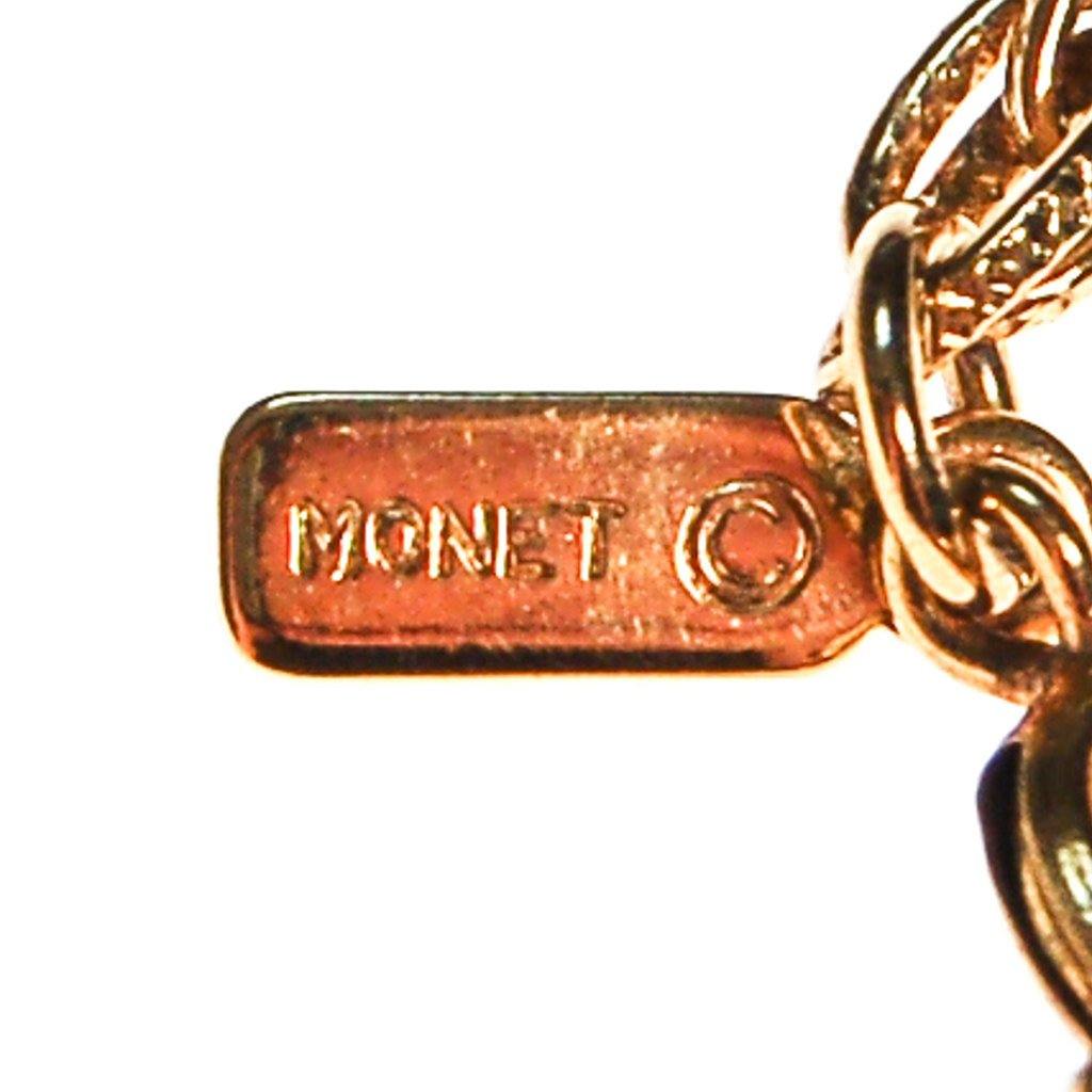Monet Gold Tassel Necklace by Monet - Vintage Meet Modern Vintage Jewelry - Chicago, Illinois - #oldhollywoodglamour #vintagemeetmodern #designervintage #jewelrybox #antiquejewelry #vintagejewelry