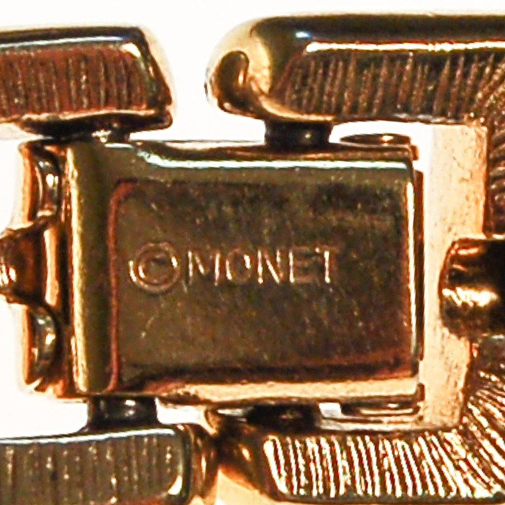 Gold and Black Collar Necklace by Monet by Monet - Vintage Meet Modern Vintage Jewelry - Chicago, Illinois - #oldhollywoodglamour #vintagemeetmodern #designervintage #jewelrybox #antiquejewelry #vintagejewelry