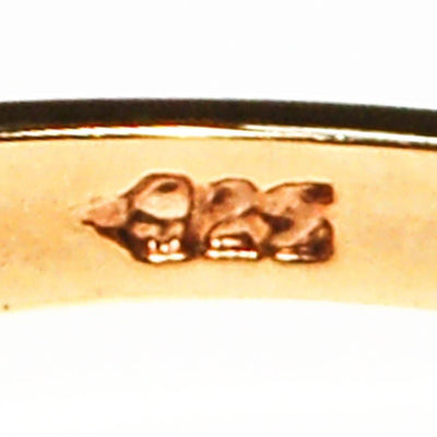 Emerald and CZ Three Stone Gold Band Ring by Emerald and CZ - Vintage Meet Modern Vintage Jewelry - Chicago, Illinois - #oldhollywoodglamour #vintagemeetmodern #designervintage #jewelrybox #antiquejewelry #vintagejewelry