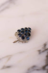 Sapphire Rhinestone Cluster of Grapes Brooch by Unsigned Beauty - Vintage Meet Modern Vintage Jewelry - Chicago, Illinois - #oldhollywoodglamour #vintagemeetmodern #designervintage #jewelrybox #antiquejewelry #vintagejewelry