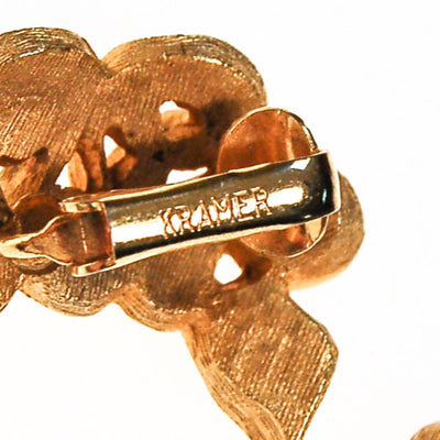 Kramer Gold Tone with Green Rhinestone Ear Crawler Earrings by Kramer - Vintage Meet Modern Vintage Jewelry - Chicago, Illinois - #oldhollywoodglamour #vintagemeetmodern #designervintage #jewelrybox #antiquejewelry #vintagejewelry
