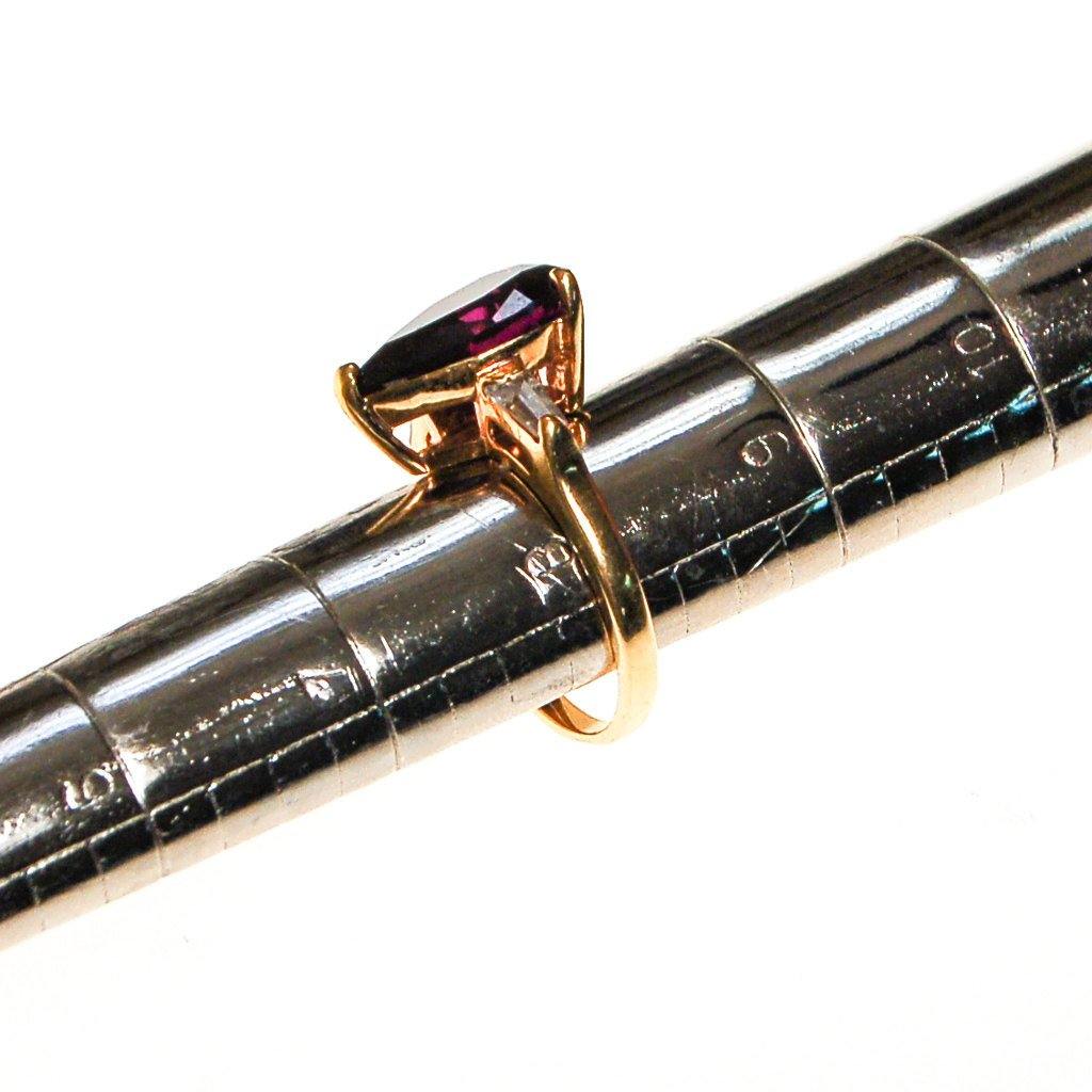 Amethyst CZ Statement Ring by 1980s - Vintage Meet Modern Vintage Jewelry - Chicago, Illinois - #oldhollywoodglamour #vintagemeetmodern #designervintage #jewelrybox #antiquejewelry #vintagejewelry