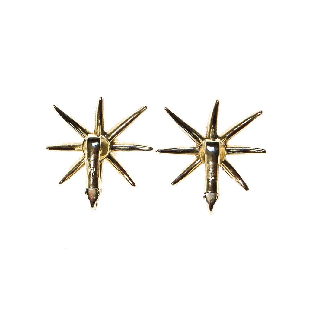 Judy Lee Gold Rhinestone Star Earrings by Judy Lee - Vintage Meet Modern Vintage Jewelry - Chicago, Illinois - #oldhollywoodglamour #vintagemeetmodern #designervintage #jewelrybox #antiquejewelry #vintagejewelry
