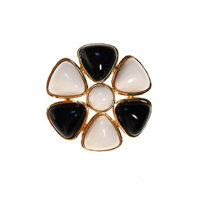 Miss Valentino Black and White Brooch by Miss Valentino - Vintage Meet Modern Vintage Jewelry - Chicago, Illinois - #oldhollywoodglamour #vintagemeetmodern #designervintage #jewelrybox #antiquejewelry #vintagejewelry
