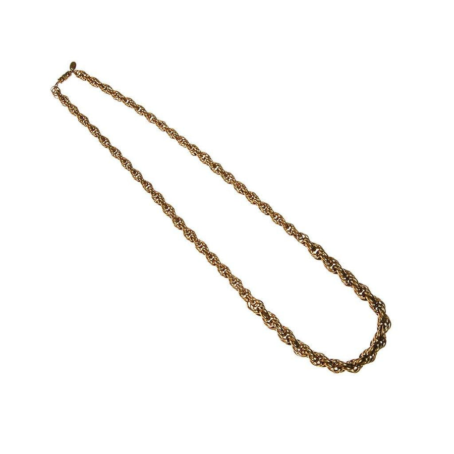 Les Bernard Long Gold Chain by Les Bernard - Vintage Meet Modern Vintage Jewelry - Chicago, Illinois - #oldhollywoodglamour #vintagemeetmodern #designervintage #jewelrybox #antiquejewelry #vintagejewelry