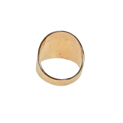 18kt Gold Plated Wide Hammered Band Ring by Unsigned Beauty - Vintage Meet Modern Vintage Jewelry - Chicago, Illinois - #oldhollywoodglamour #vintagemeetmodern #designervintage #jewelrybox #antiquejewelry #vintagejewelry