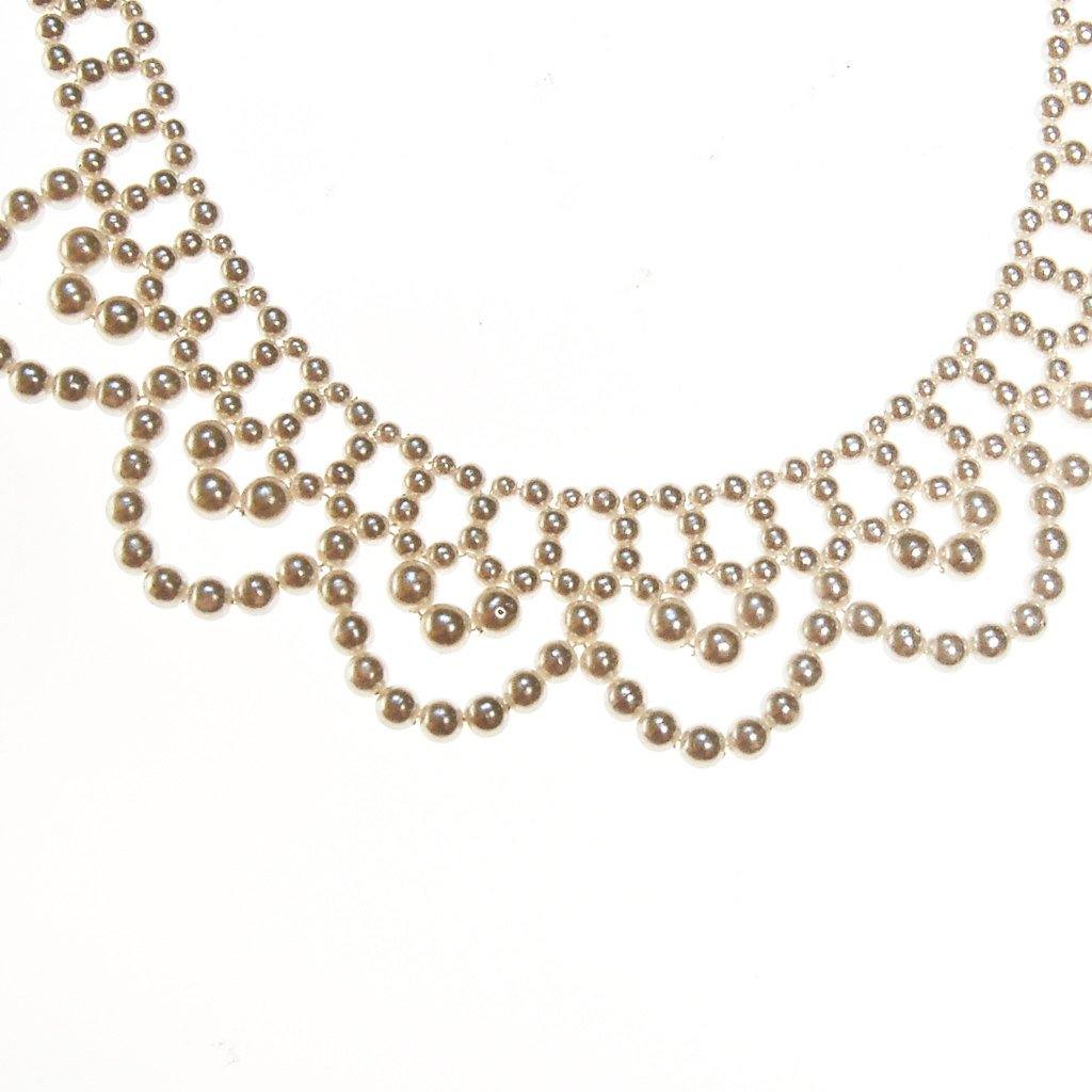 Pearl Collar Necklace by Made in Japan - Vintage Meet Modern Vintage Jewelry - Chicago, Illinois - #oldhollywoodglamour #vintagemeetmodern #designervintage #jewelrybox #antiquejewelry #vintagejewelry