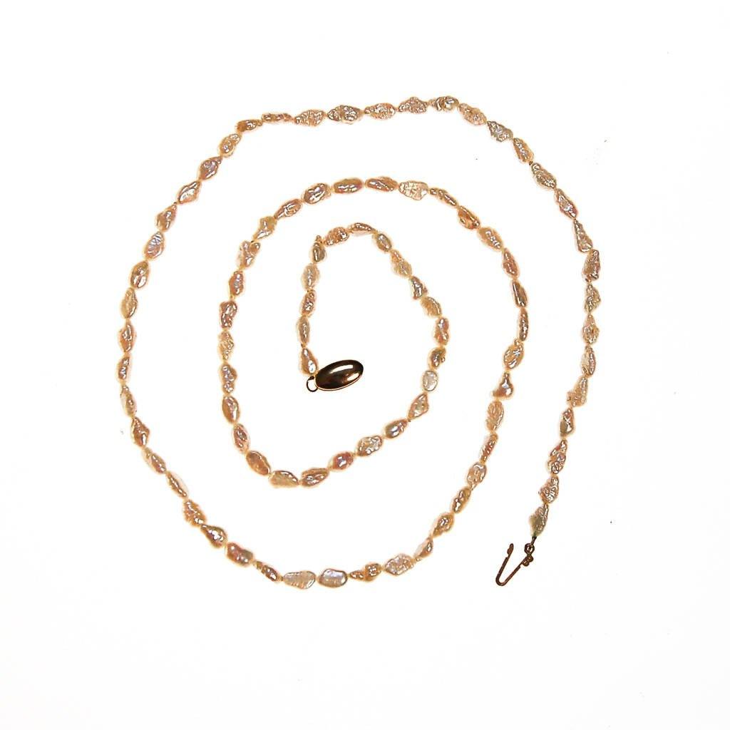 Rice Pearl Necklace, Cultured Pearl Necklace