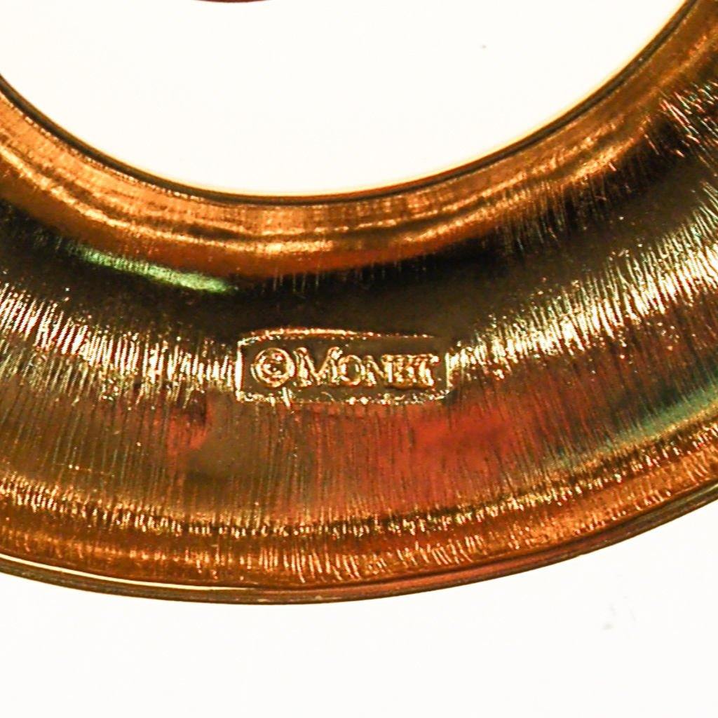 Gold Monet Brooch, Swirl, Modern, Abstract Designer by Monet - Vintage Meet Modern Vintage Jewelry - Chicago, Illinois - #oldhollywoodglamour #vintagemeetmodern #designervintage #jewelrybox #antiquejewelry #vintagejewelry