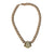 Gold Monet Necklace with Cream Pendant, Classic design