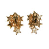 Gold Rhinestone Star Statement Earrings by Unsigned Beauties - Vintage Meet Modern Vintage Jewelry - Chicago, Illinois - #oldhollywoodglamour #vintagemeetmodern #designervintage #jewelrybox #antiquejewelry #vintagejewelry