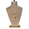 Crown Trifari Gold Medallion Necklace by Trifari - Vintage Meet Modern Vintage Jewelry - Chicago, Illinois - #oldhollywoodglamour #vintagemeetmodern #designervintage #jewelrybox #antiquejewelry #vintagejewelry