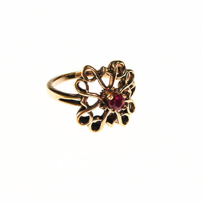 Sterling and Ruby Ring by Sterling Silver - Vintage Meet Modern Vintage Jewelry - Chicago, Illinois - #oldhollywoodglamour #vintagemeetmodern #designervintage #jewelrybox #antiquejewelry #vintagejewelry