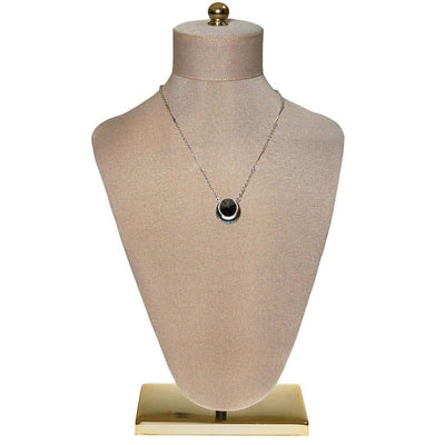 Sarah Coventry Faceted Hematite Pendant Necklace by Sarah Coventry - Vintage Meet Modern Vintage Jewelry - Chicago, Illinois - #oldhollywoodglamour #vintagemeetmodern #designervintage #jewelrybox #antiquejewelry #vintagejewelry