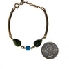Vintage Sarah Coventry Bracelet with Turquoise Blue, and Green Beads by Sarah Coventry - Vintage Meet Modern Vintage Jewelry - Chicago, Illinois - #oldhollywoodglamour #vintagemeetmodern #designervintage #jewelrybox #antiquejewelry #vintagejewelry