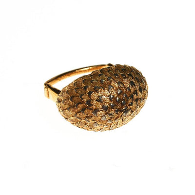 Vendome Gold Feather Ring by Vendome - Vintage Meet Modern Vintage Jewelry - Chicago, Illinois - #oldhollywoodglamour #vintagemeetmodern #designervintage #jewelrybox #antiquejewelry #vintagejewelry