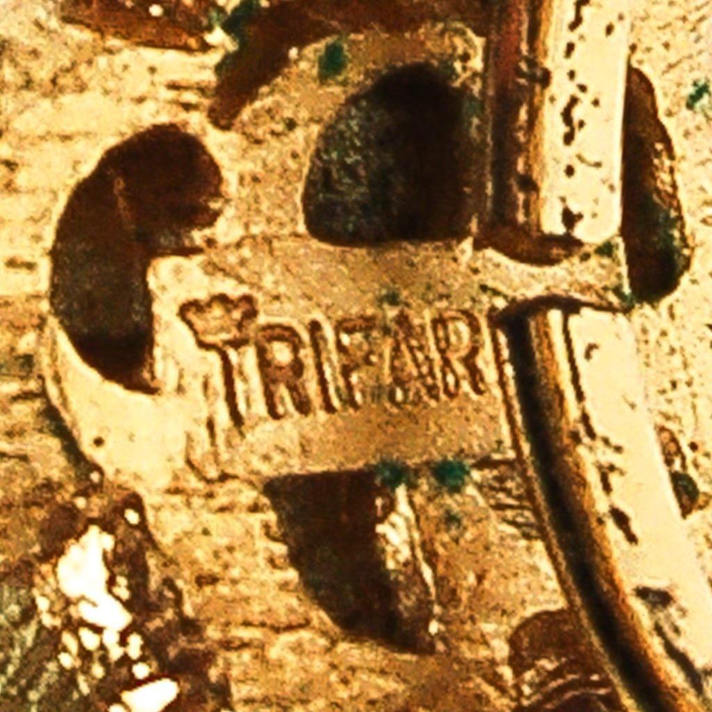 Crown Trifari Ring with Gold Knot by Crown Trifari - Vintage Meet Modern Vintage Jewelry - Chicago, Illinois - #oldhollywoodglamour #vintagemeetmodern #designervintage #jewelrybox #antiquejewelry #vintagejewelry