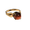 Goldstone Bead Ring, Gold Tone by unsigned - Vintage Meet Modern Vintage Jewelry - Chicago, Illinois - #oldhollywoodglamour #vintagemeetmodern #designervintage #jewelrybox #antiquejewelry #vintagejewelry