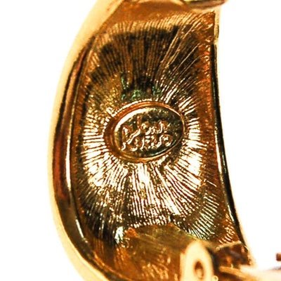 Joan Rivers Gold, Black Enamel, Rhinestone, Faux Pearl Earrings by Joan Rivers - Vintage Meet Modern Vintage Jewelry - Chicago, Illinois - #oldhollywoodglamour #vintagemeetmodern #designervintage #jewelrybox #antiquejewelry #vintagejewelry
