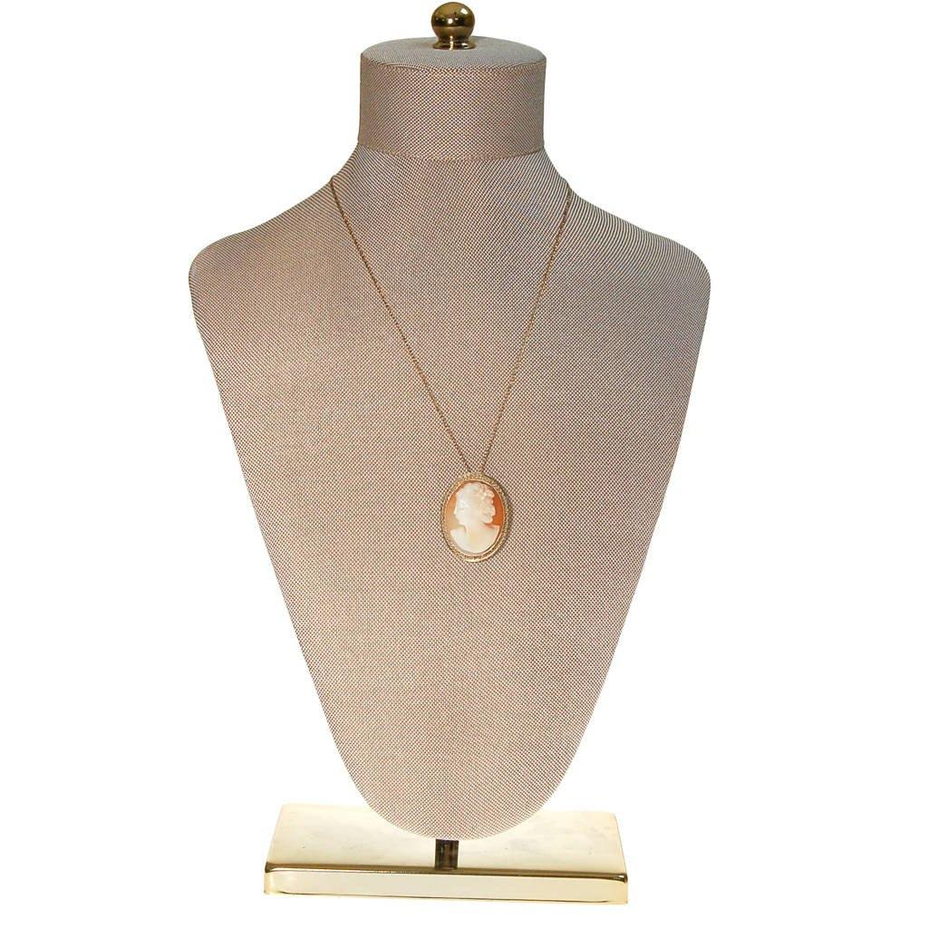 Carved Shell Cameo Pendant Necklace, Oval Shape by unsigned - Vintage Meet Modern Vintage Jewelry - Chicago, Illinois - #oldhollywoodglamour #vintagemeetmodern #designervintage #jewelrybox #antiquejewelry #vintagejewelry
